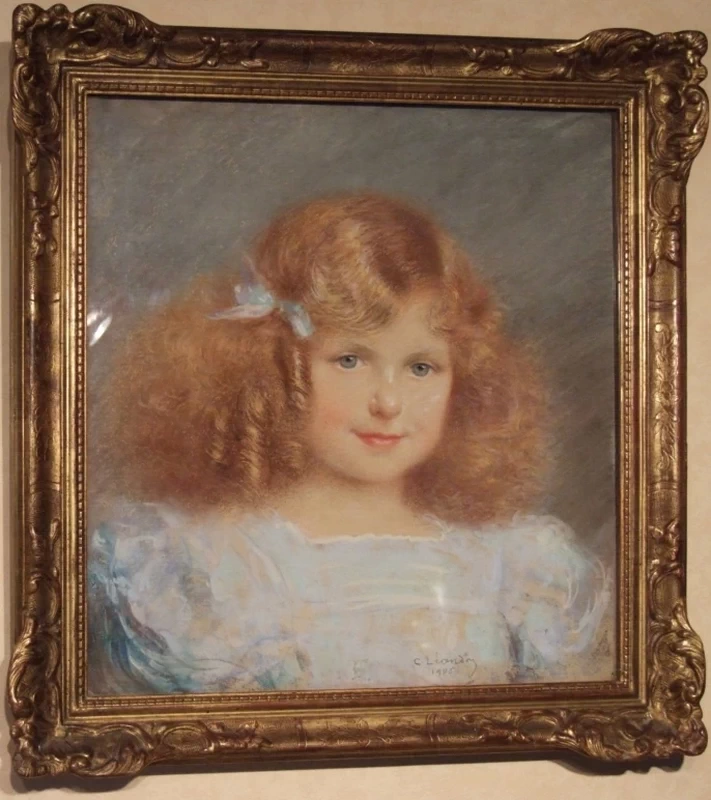 Charles Léandre - Ritratto di bambina